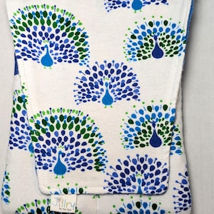 Fabric 8 Pen Pouch &quot;Gatemouth&quot; Peacocks