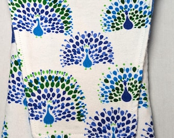 Fabric 8 Pen Pouch "Gatemouth" Peacocks