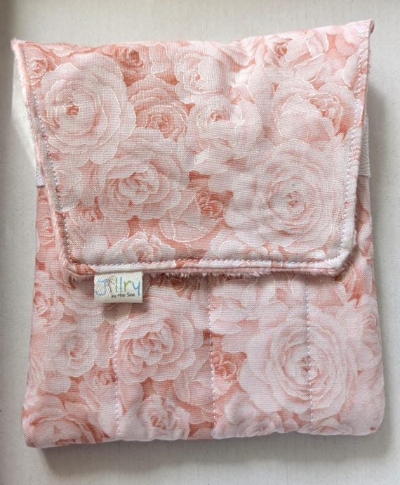 Pink Roses Fabric Mini 8 Pen Pouch "Gatemouth"