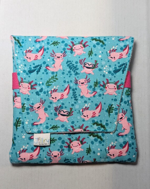 Fabric 8 Pen Pouch "Gatemouth" Axlotl