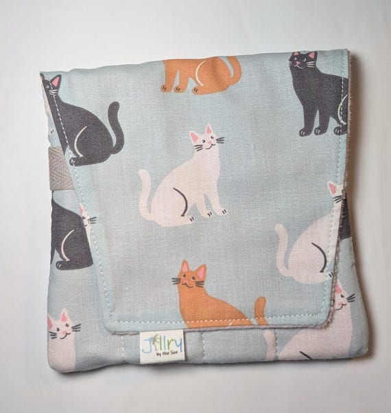 Fabric 8 Mini Pen Pouch "Gatemouth" Cute Cats