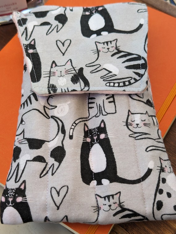 Fabric 8 Pen Pouch "Gatemouth" Sweet Cats