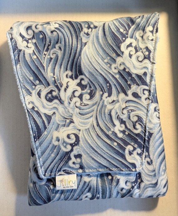 Fabric 8 Pen Pouch "Gatemouth" Blue Wave