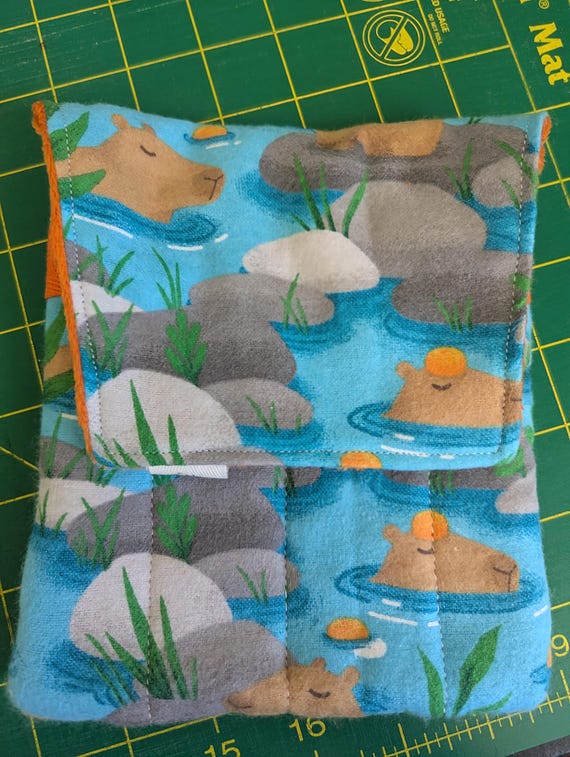 Fabric 8 Mini Pen Pouch "Gatemouth" Capybara