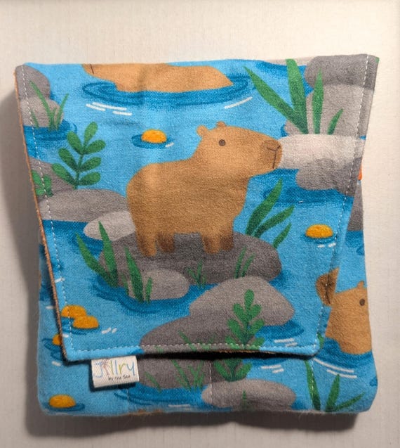 Fabric 8 Mini Pen Pouch "Gatemouth" Capybara
