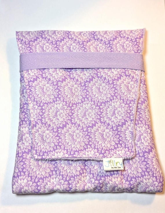 Fabric 8 Pen Pouch "Gatemouth" Purple Floral