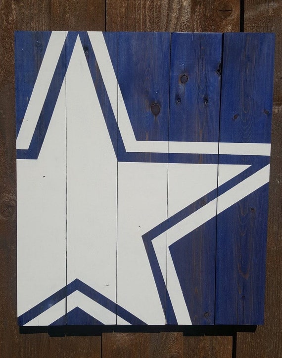 One Of A Kind Hand Painted Wood Dallas Cowboys Wall Decor Etsy
