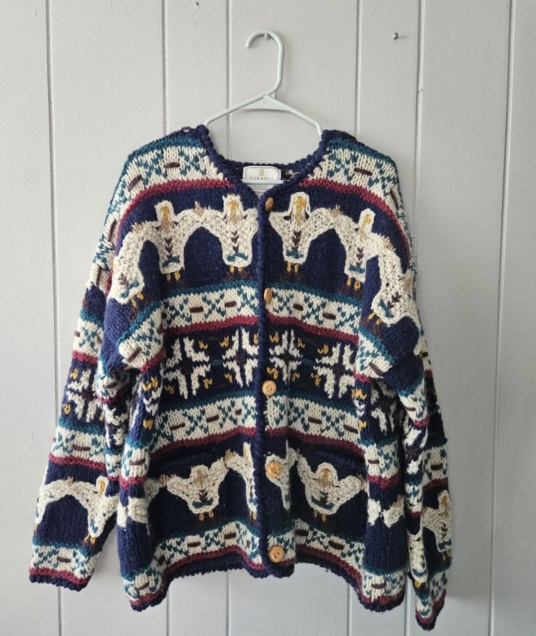 Vintage Express Tricot Cardigan - Etsy