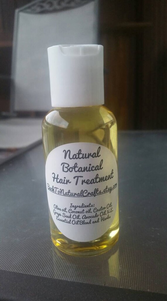 100 Natural Hair Oil Treatment For Hair Growth Thickness Etsy