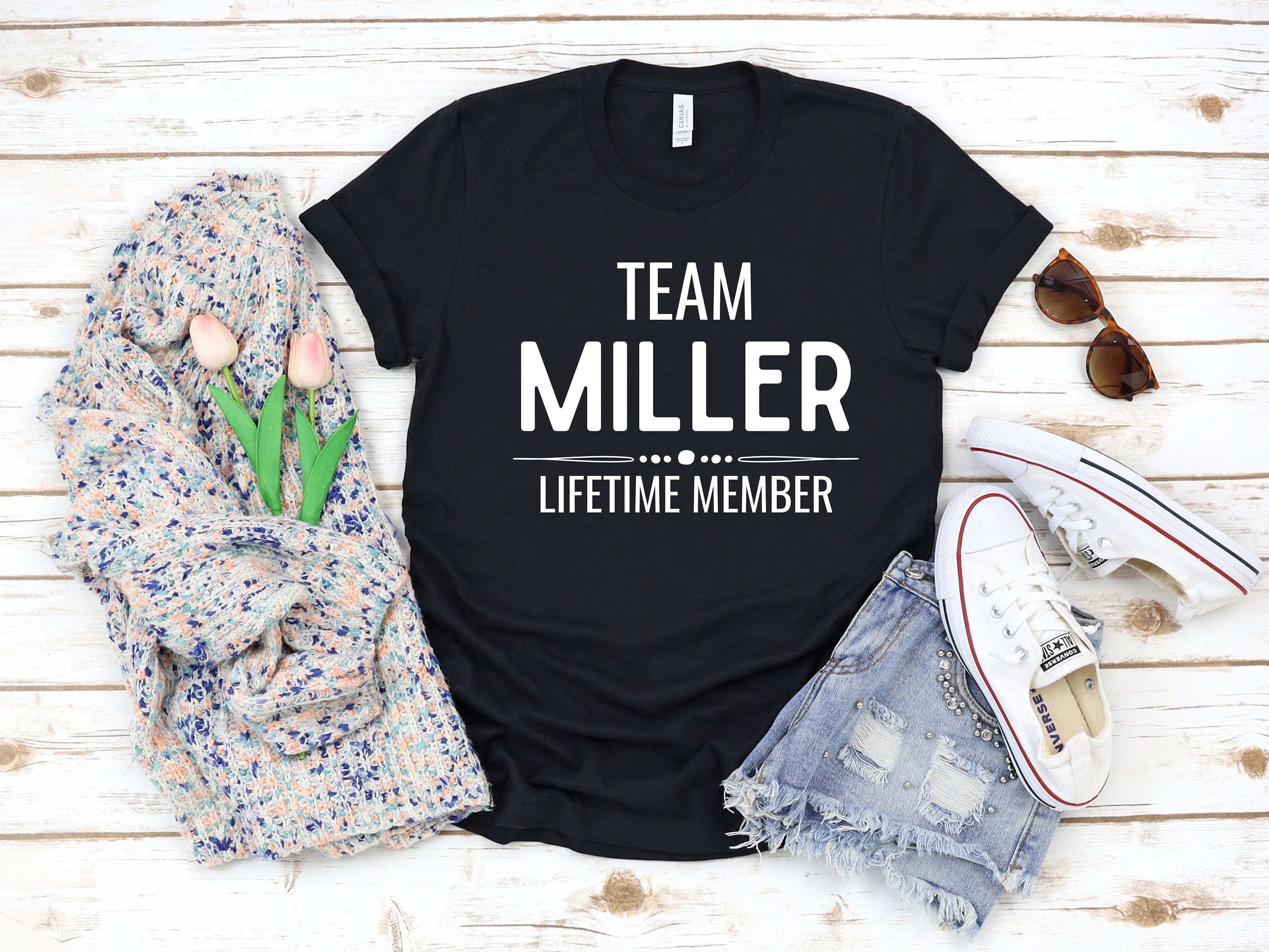 Team Miller Last Name Shirt Custom Mr Mrs Shirt Etsy