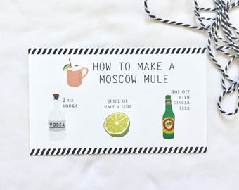 Moscow Mule Recipe Card
