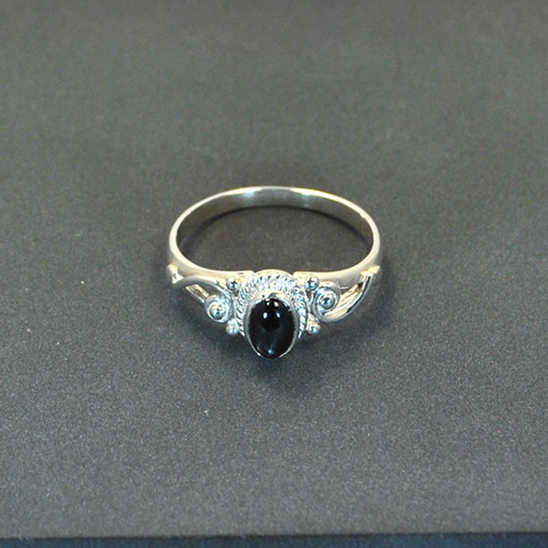 ブラックスターsilverring Sterling Silver Ring Blackstar - Etsy Canada