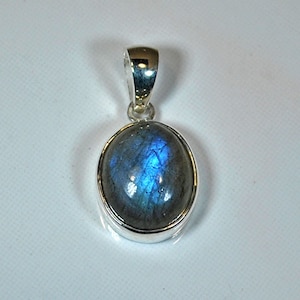 Pendentif argent labradorite