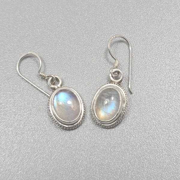 Boucles d’oreille argent pierre de lune