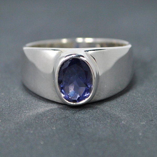 Bague argent iolite