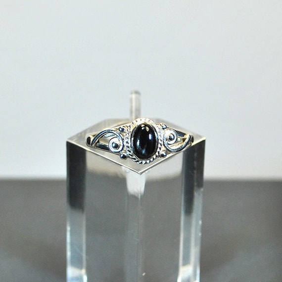 Sterling Silver Ring Blackstar - Etsy Canada