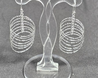 Boucles d’oreille fin argent