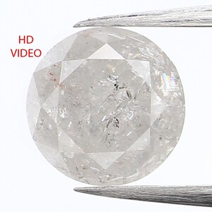 0.86 CT Natural Loose Round Shape Diamond Salt And Pepper Round Cut Diamond 5.95 MM Natural Diamond Grey Round Brilliant Cut Diamond QN1062
