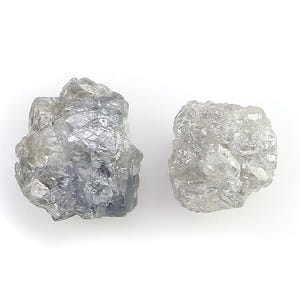 2.57 CT Natural Loose Rough Shape Diamond Black Color Rough Uncut Diamond 7.20 MM Natural Grey Diamond Rough Irregular Cut Diamond NQ2577