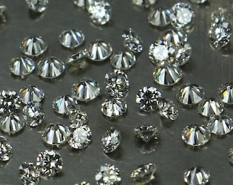 Lab Grown Loose White Color Diamond Round Brilliant Cut VS Clarity 2.20 To 3.0 MM 10 PCs Lot Lab Created Diamond For Engagement Ring GN184