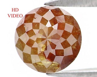 1.13 CT Natural Loose Round Shape Diamond Brown Color Round Cut Diamond 5.70 MM Natural Loose Diamond Round Shape Rose Cut Diamond NQ9987