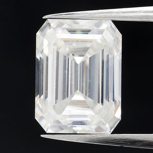 3.08 Ct Moissanite Diamond, Emerald Cut Moissanite, White Moissanite, Moissanite Gemstone, Loose Moissanite, Real Moissanite GN126