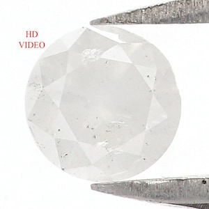 0.33 CT Natural Loose Round Brilliant Cut Diamond Salt And Pepper Round Diamond 4.35 MM Natural Loose Grey Color Round Shape Diamond N7711