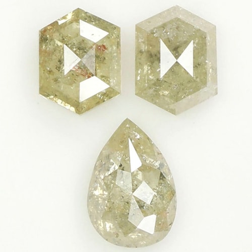 1.12 Ct Natural Loose Diamond, Mix Shape shops Diamond, Grey Diamond, Pear Diamond, Hexagon Diamond, Rustic Diamond, Polished Diamond N1232