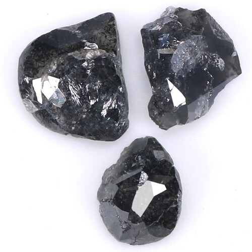 Natural Loose Rough Salt And Pepper Diamond shops Black Grey Color 2.39 CT 6.47 MM Rough Shape Diamond N1871