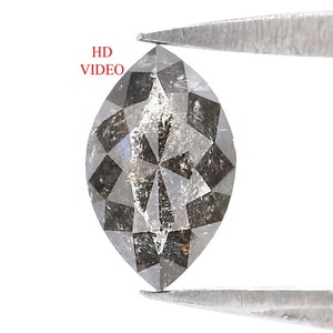 0.41 CT Natural Loose Marquise Diamond Salt And Pepper Diamond Natural Loose Diamond 6.50 MM Marquise Cut Diamond Marquise Shape NQ9068