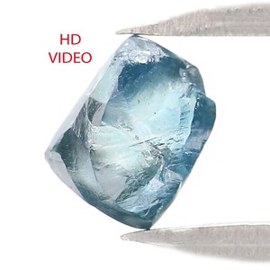 0.85 CT Natural Loose Rough Shape Diamond Blue Color Rough Cut Diamond 5.45 MM Natural Loose Diamond Blue Rough Irregular Cut Diamond NQ2035