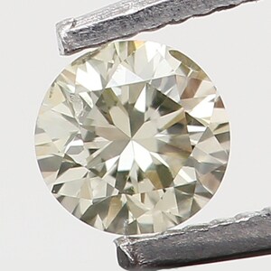 0.06 Ct Natural Loose Diamond, Light Yellow Diamond, Round Diamond, Round Brilliant Cut Diamond, Sparkling Diamond, Rustic Diamond N6504