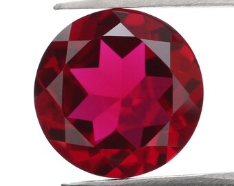 ★ ruby ★ Ruby Round Cut CZ (5pc.) 5mm
