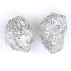 Diamante natural suelto en bruto de 2,79 quilates, color gris, corte irregular, diamante natural suelto en bruto de 7,15 mm, sin cortar, NQ946