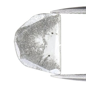 0.65 CT Natural Loose Slice Diamond Salt And Pepper Slice Diamond 11.20 MM Natural Loose Diamond Slice Rose Cut Irregular Cut Diamond NQ7848