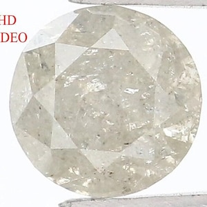 0.69 Ct Natural Loose Round Shape Diamond Grey Color Round Cut Diamond 5.30 MM Natural Loose Grey Color Round Brilliant Cut Diamond NQ303