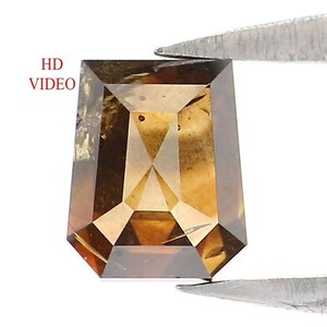 0.72 CT Natural Loose Coffin Shape Diamond Brown Color Coffin Diamond 5.20 MM Natural Diamond Brown Color Coffin Rose Cut Diamond NQ7579