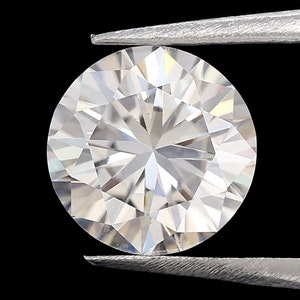 1.80 Ct White G H Color Moissanite Round Gemstone VS1 Clarity 8.00 MM GN83