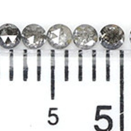 Natural Loose Rose Cut Salt And Pepper Diamond Black Grey Color 1.17 CT 1.80 MM Round Rose Cut shops Shape Diamond N1845