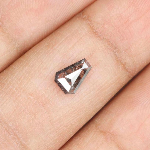 0.45 Ct Natural Loose Diamond, Coffin Diamond, shops Salt Pepper Diamond, Real Diamond, Antique Diamond, Black Diamond, Grey Diamond GRN907