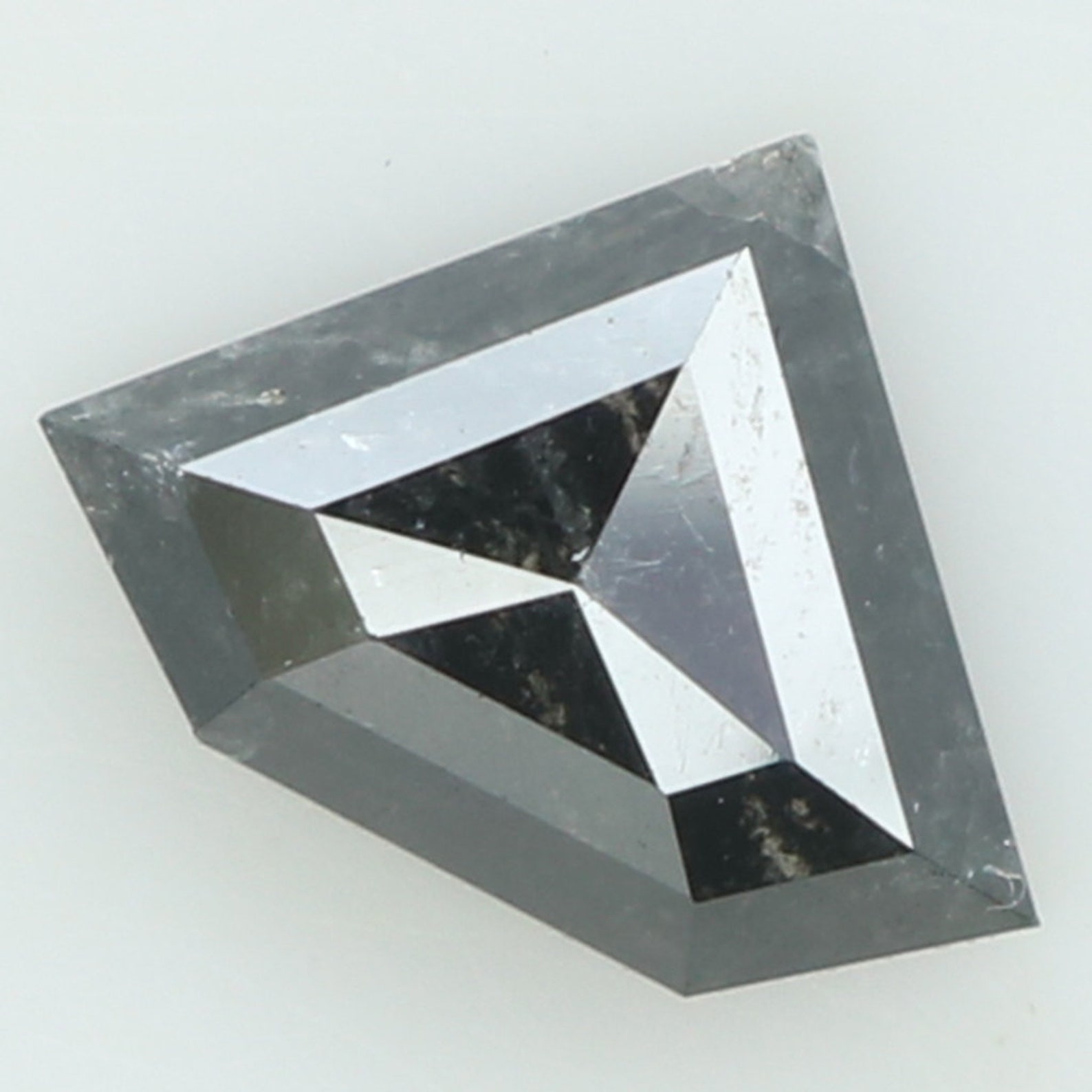 1.10 Ct Natural Loose Diamond Shield Black Color I3 Clarity Etsy