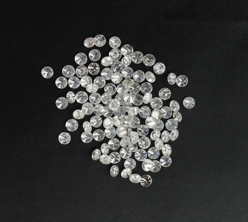 Natural Loose Diamond 100 Real Round I1I3 Clarity GH White Etsy