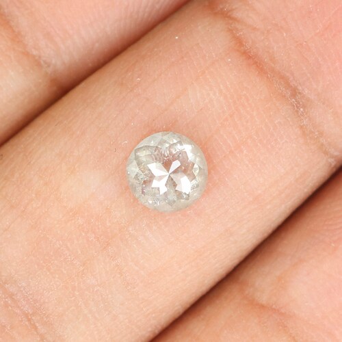 0.56 Ct Natural Loose Diamond, Rose Cut Diamond, Grey Rose Cut, Round Cut shops Diamond, Rustic Diamond, Round Shape Diamond N9506