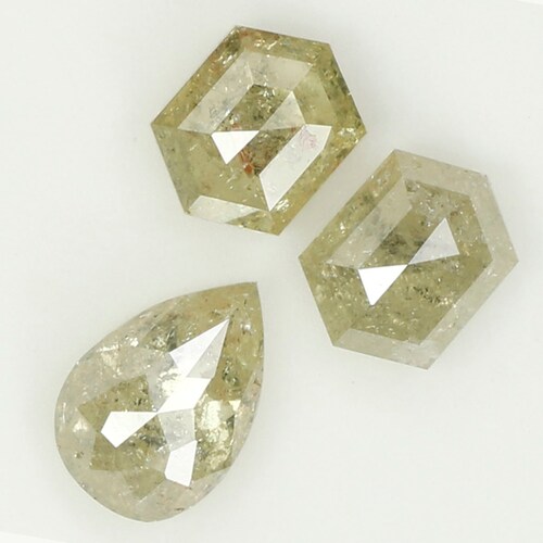 1.12 Ct Natural Loose Diamond, Mix Shape shops Diamond, Grey Diamond, Pear Diamond, Hexagon Diamond, Rustic Diamond, Polished Diamond N1232
