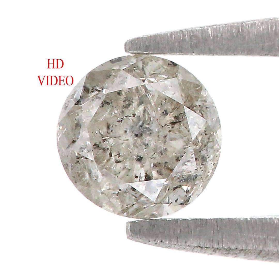 0.52 CT 天然ルースラウンドシェイプダイヤモンド ソルトアンド