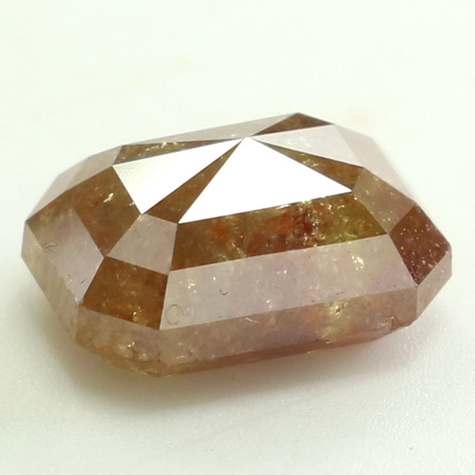 1.33 Ct Natural Loose Diamond Emerald Diamond Brown Emerald Etsy