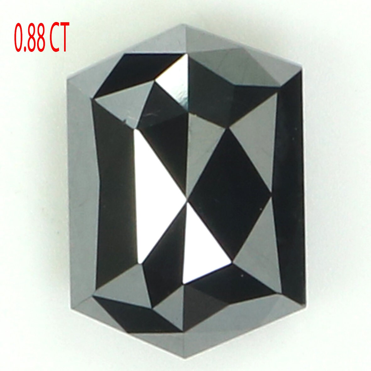 0.88 Ct Natural Loose Diamond Hexagon Diamond Black Diamond Etsy