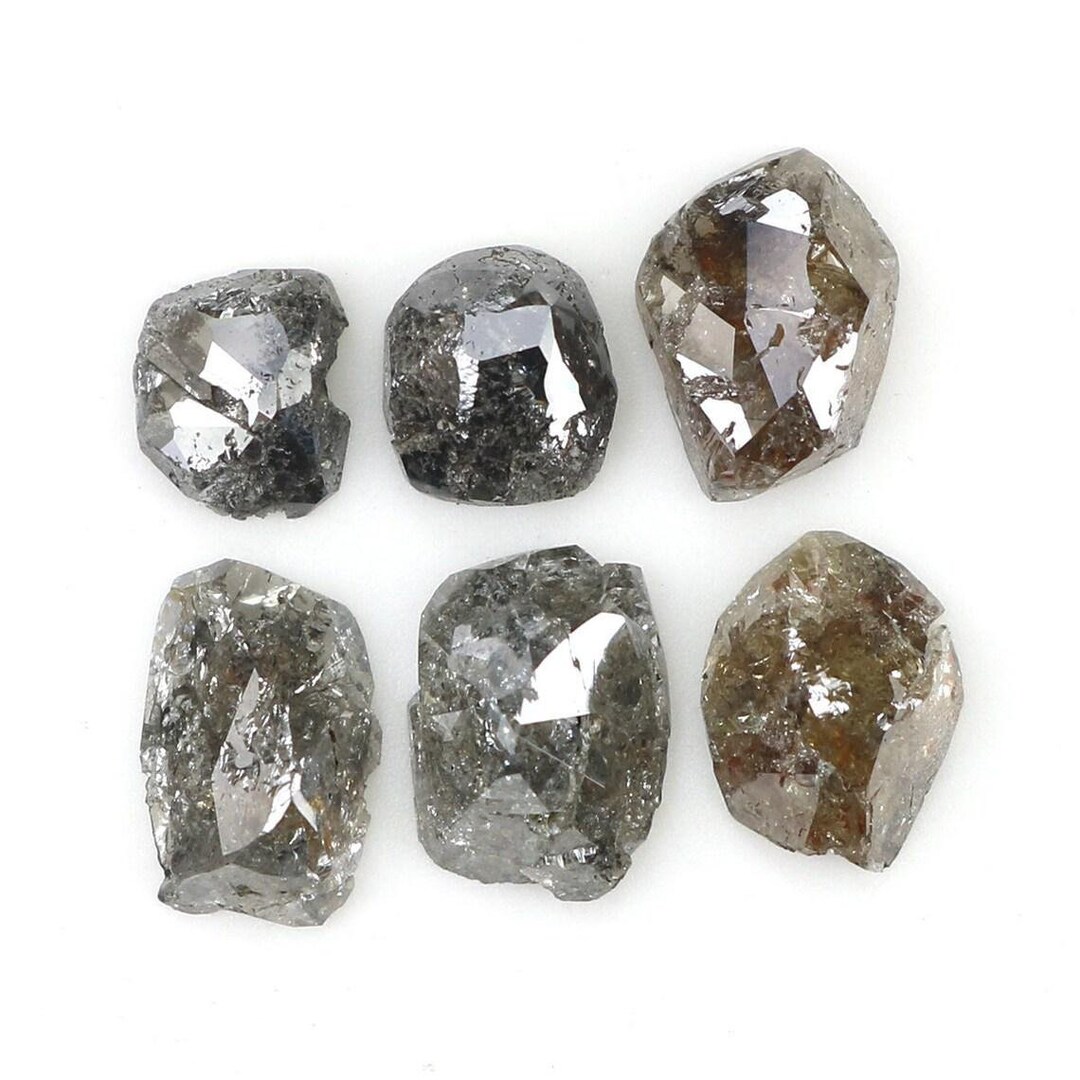 2.30 CT Natural Loose Rough Shape Diamond Black Color Irregular Cut ...