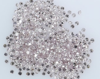 Natürliche Lose Diamant Runde Rosa Farbe SI1 Klarheit 0,80 Bis 1,00 MM 25 Stück Lot NQ23