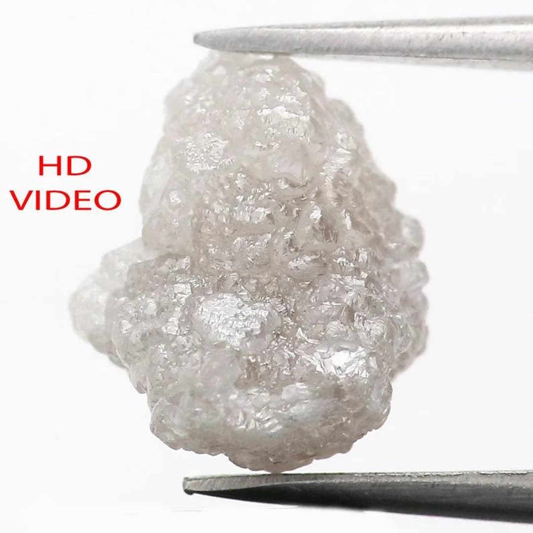 3.54 CT Natural Loose Rough Shape Diamond Grey Color Rough Cut Diamond ...